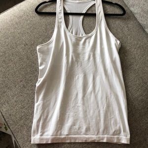White Lululemon Size 12 Tank Swiftly